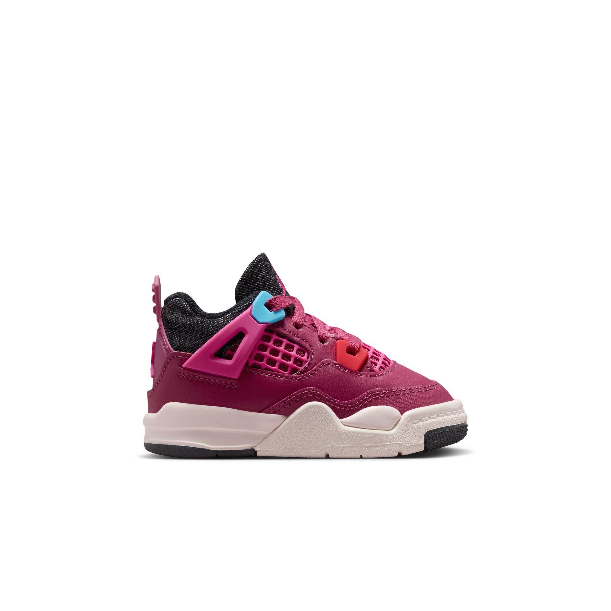 Jordan 4 Retro "She's A Star" Toddler Girls' Shoe - SWEET BEET/DESERT PINK/OFF NOIR/CHALK